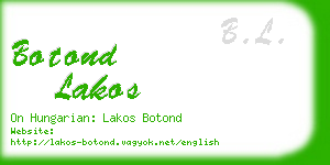 botond lakos business card